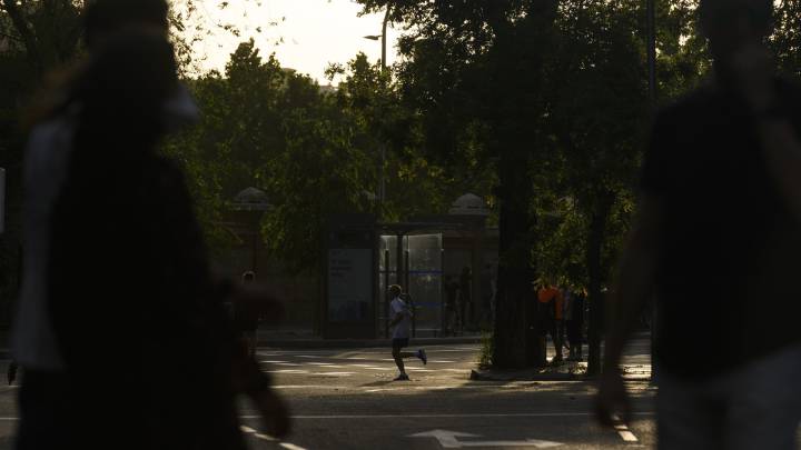 Gente corriendo en la Comunidad de Madrid. 