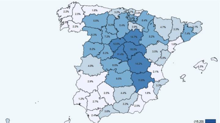 Segunda oleada del estudio de seroprevalencia en España: así queda el mapa por provincias