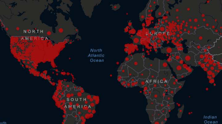 Mapa del coronavirus en el mundo, en tiempo real hoy, 24 de junio: datos de casos y muertos