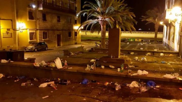 Decenas de jvenes celebran en Gran Canaria un botelln sin mascarilla ni distancia social