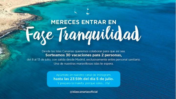 Sorteo de 30 viajes a Canarias para sanitarios: cómo se participa y quién puede