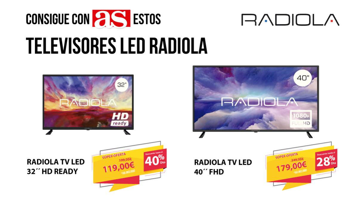 TELEVISIÓN LED HD 32" Y 40"