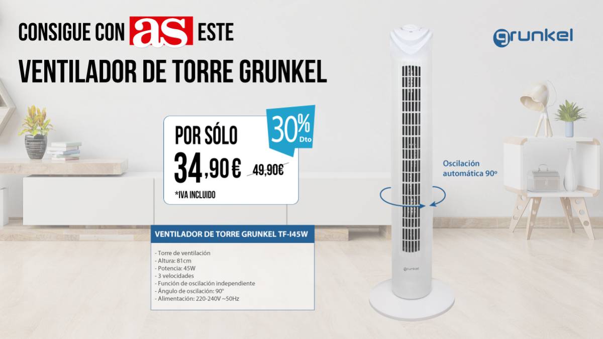 TORRE DE VENTILACIÓN CON TRES VELOCIDADES