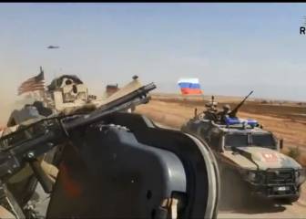 Una 'carrera loca' de blindados rusos y estadounidenses termina en una colisión en Siria