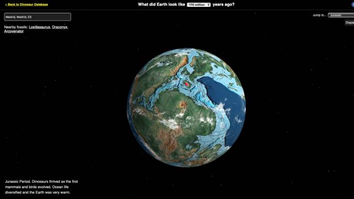 Crean un mapa interactivo que permite ver dónde estaba cada ciudad hace 750 millones de años