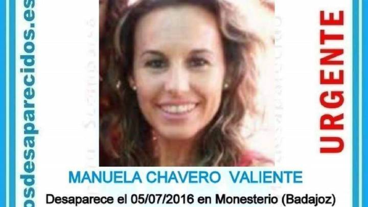 Imagen del cartel de búsqueda de Manuela Chavero, desaparecida desde julio de 2016.