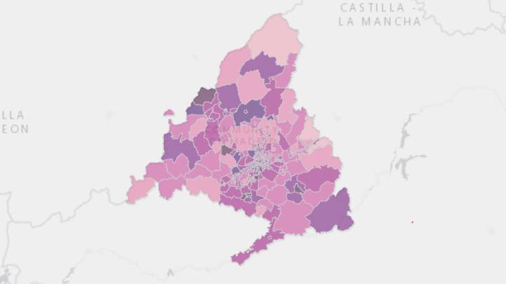 Mapa del coronavirus en Madrid: casos, incidencia y contagios