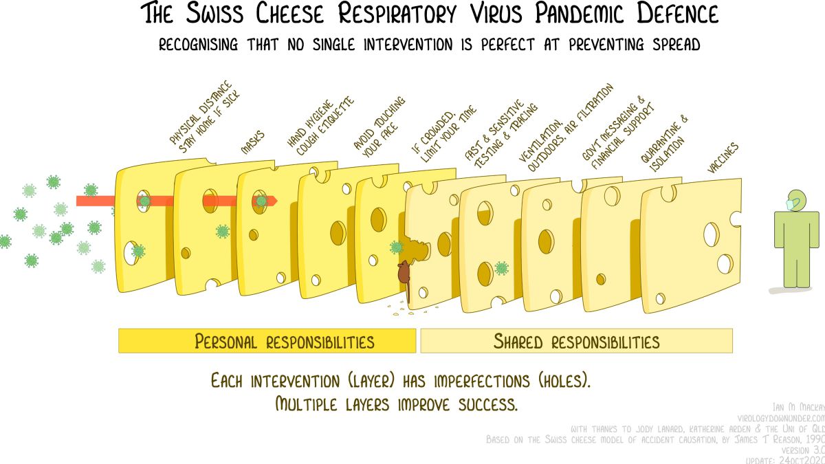 La teoría del queso suizo sobre el coronavirus 