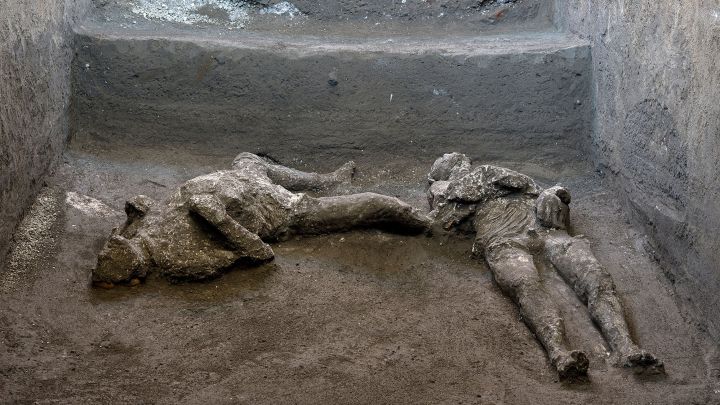 Descubren en Pompeya los restos de un hombre y su esclavo