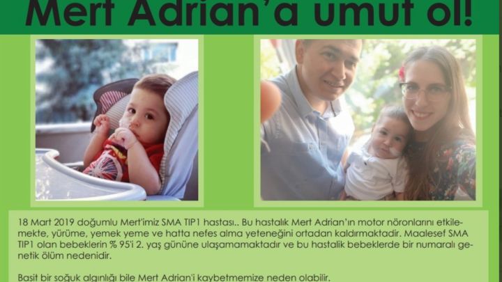 Mert Adrián, el bebé que necesita el medicamento más caro del mundo para sobrevivir