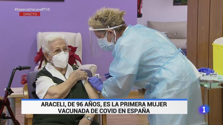 Vacunada la primera persona en España