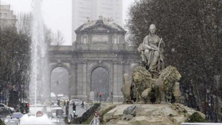 Madrid nieve nevada borrasca histórico tiempo