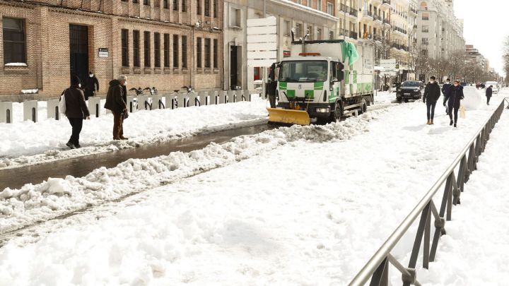 Temporal Filomena en Madrid: ?Por qu calles se puede circular y cules estn cortadas por la nieve?