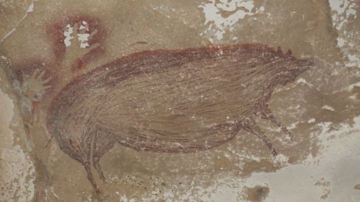 Descubren la pintura rupestre más antigua del mundo