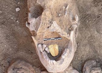 Hallan una momia con la lengua de oro en Egipto