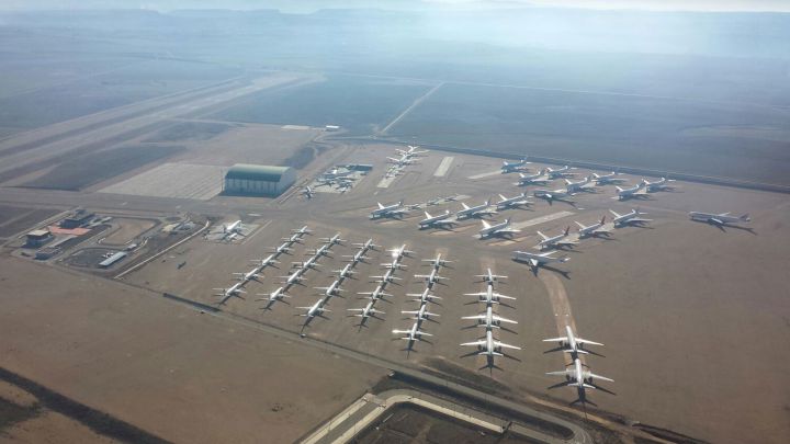 El gigantesco parking de aviones de Teruel dispara su facturación
