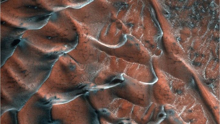 dunas arena heladas Marte NASA espacio