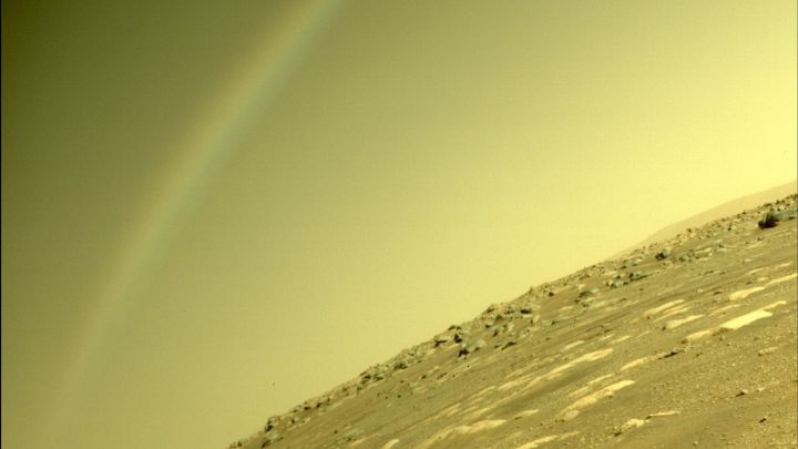 La NASA aclara el origen del misterioso arcoíris captado en Marte por el Perseverance