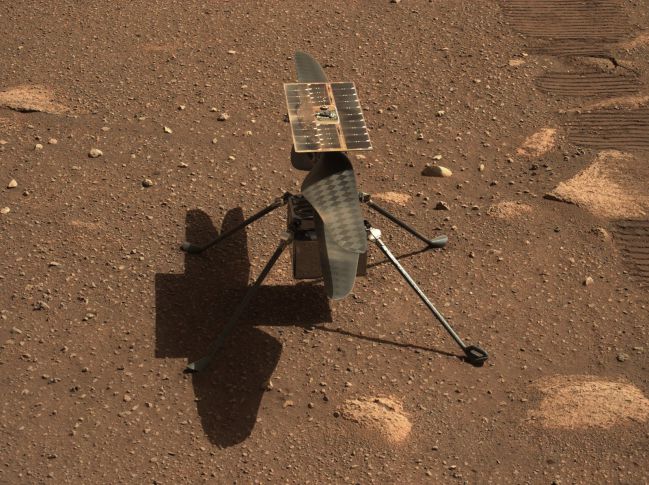 Ingenuity en la superficie de Marte