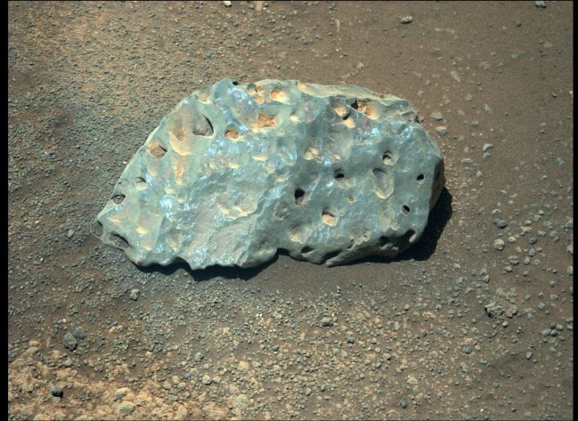 Roca encontrada en Marte por Perseverance