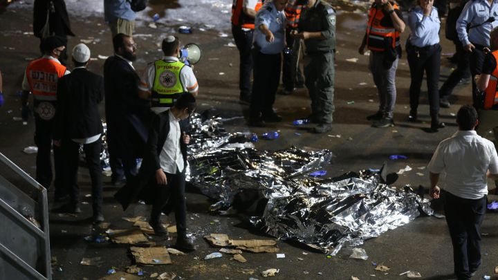 Avalancha Israel muertos heridos celebración monte ortodoxa