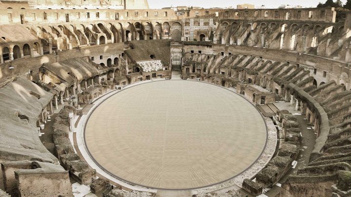 El coliseo de Roma tendrá un suelo retráctil