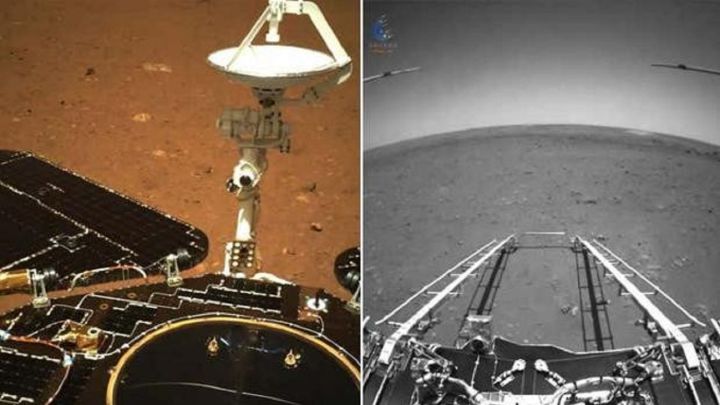 Las primeras imágenes en Marte del rover Zhurong de China