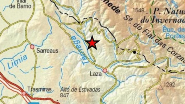 Terremoto seísmo Galicia Oursense Laza cadena magnitud 3.9