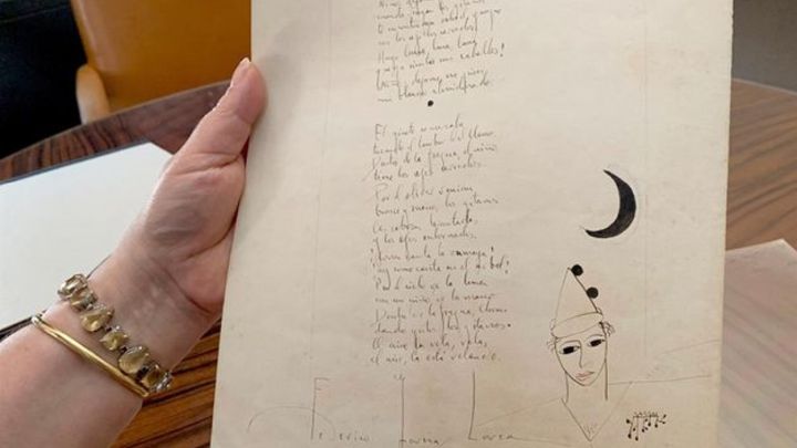 Subastan un raro manuscrito de Federico García Lorca