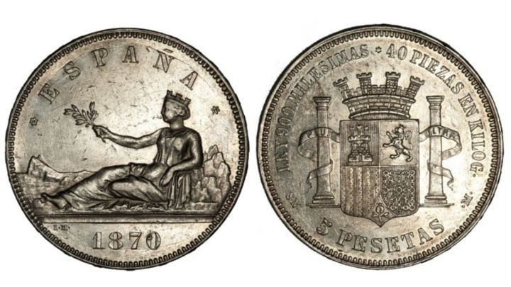 ¿Por qué se le llamaba "duro" a la moneda de cinco pesetas en España?