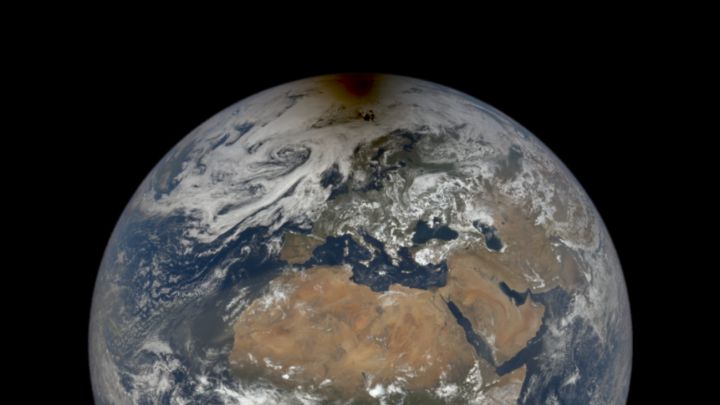 La increíble imagen de la NASA del último eclipse solar