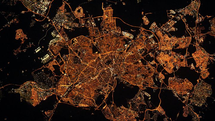 La espectacular imagen de Madrid captada por un astronauta