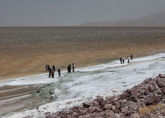 El lago más grande de Oriente Medio ahora es una llanura de sal