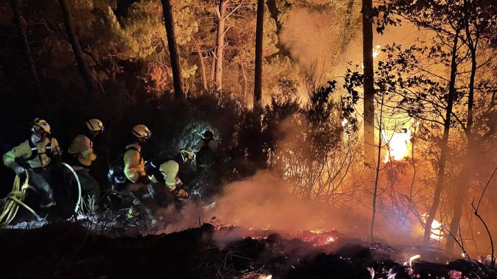 Un incendio obliga a desalojar a más de 400 personas en Sierra Bermeja