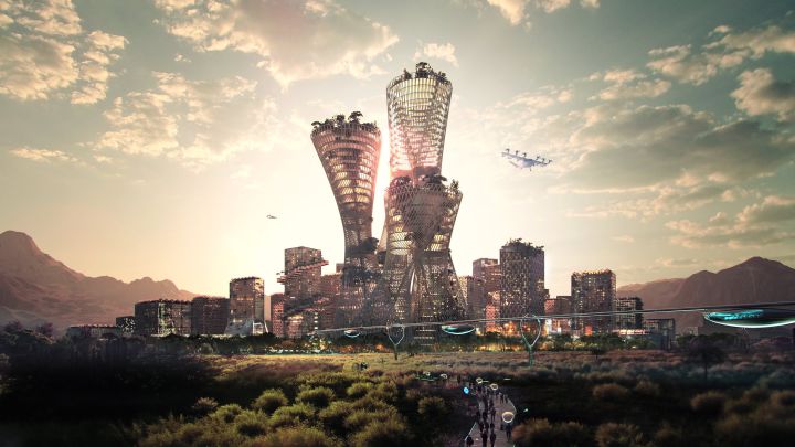 Diseñan una futurista ciudad en el desierto: costaría 340.000 millones de euros