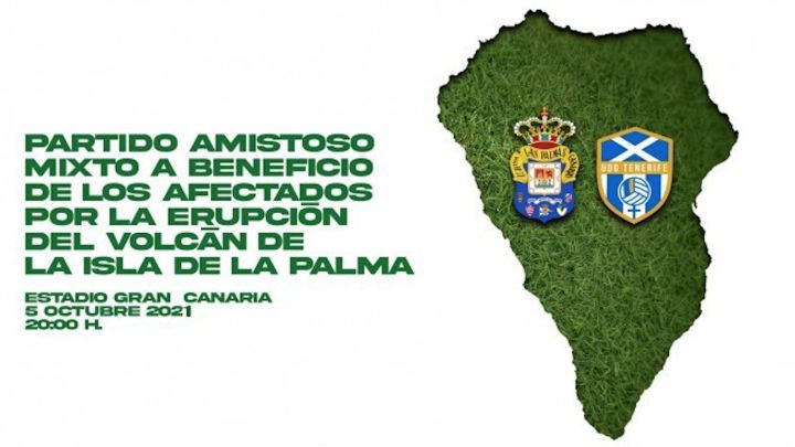 Partido benéfico mixto por La Palma entre la UD Las Palmas y la UD Granadilla Tenerife