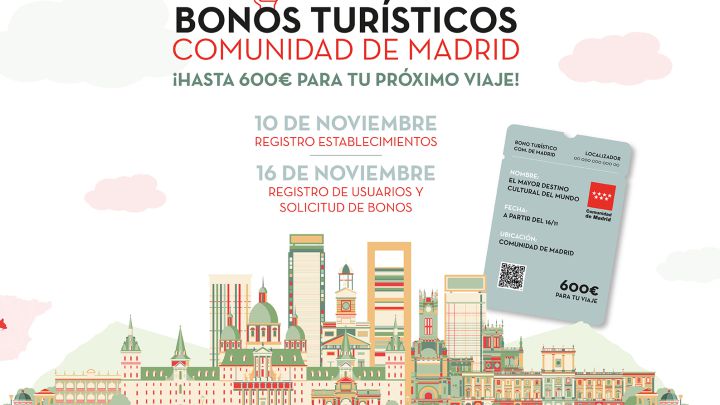 Bonos turísticos en Madrid: dinero, requisitos y cómo solicitar las ayudas de viajes