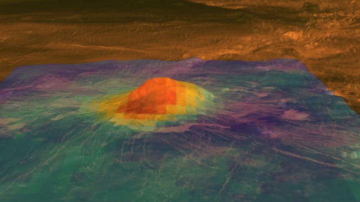 Un volcán de Venus podría estar en activo