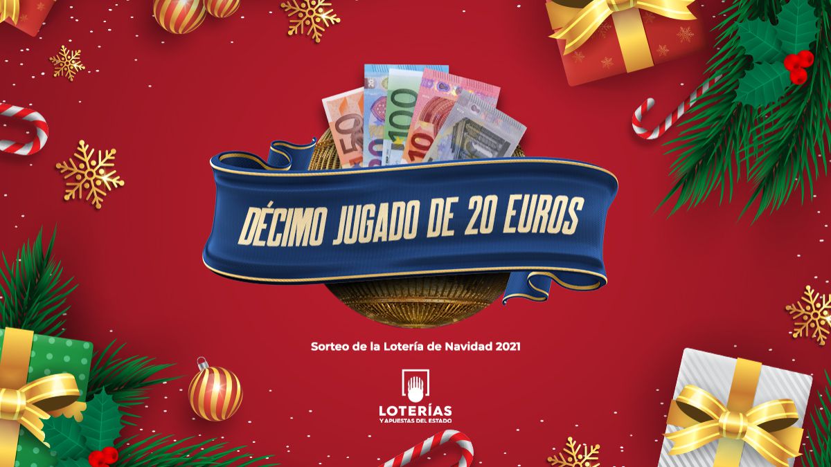 ¿Cuánto toca en un decimo de 20 euros en la Lotería de Navidad