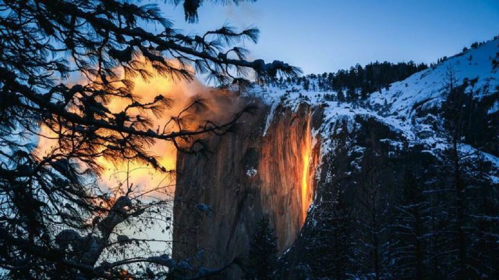 La cascada de fuego de Yosemite se enciende de nuevo