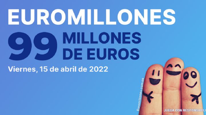 Euromillones: comprobar los resultados del sorteo de hoy, viernes 15 de abril