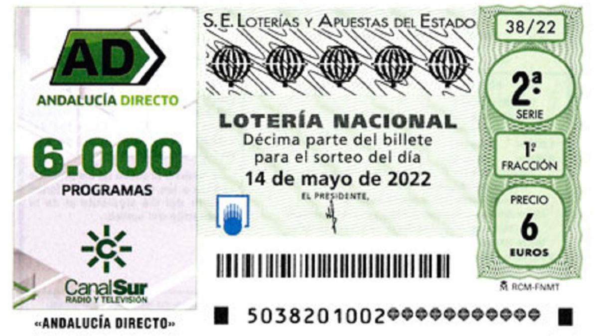 Kilómetros montar Perder la paciencia Lotería Nacional: comprobar los resultados del sorteo de hoy, sábado 14 de  mayo - AS.com