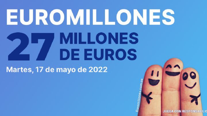 Euromillones: comprobar los resultados del sorteo de hoy, martes 17 de mayo