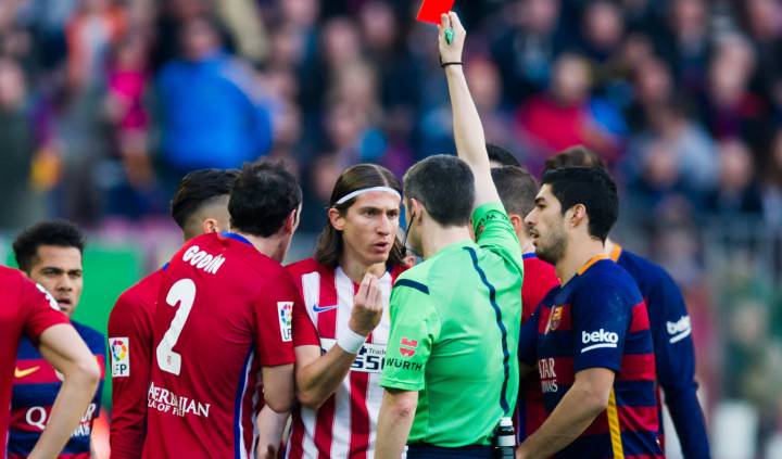 Atlético Madrid to appeal Filipe Luis three-match suspension