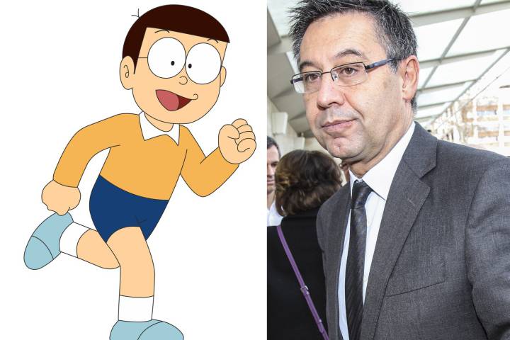 Barcelona Bartomeu I Am Nobito And Messi Is Doraemon As Com
