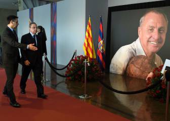 Barça pay tribute to Johan Cruyff at Camp Nou