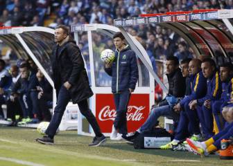 Luis Enrique turns his back on the Barça bench