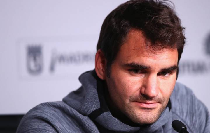 Roger Federer at Madrid Open