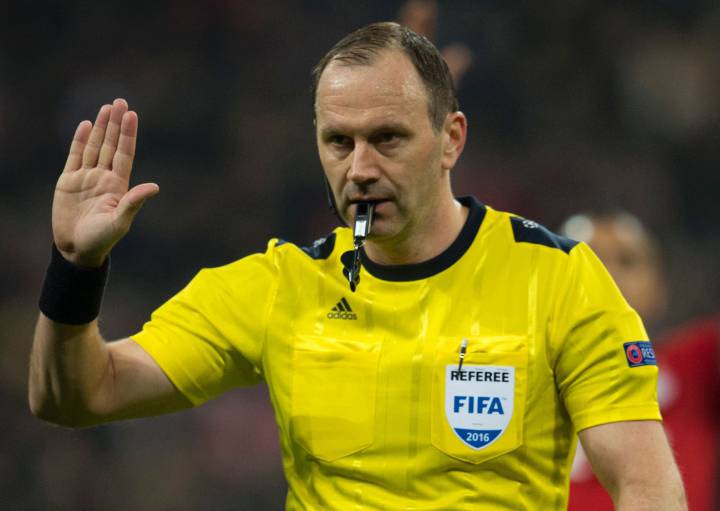 Eriksson, the Europa League referee.