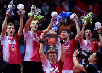Denmark beat Indonesia to claim first Thomas Cup